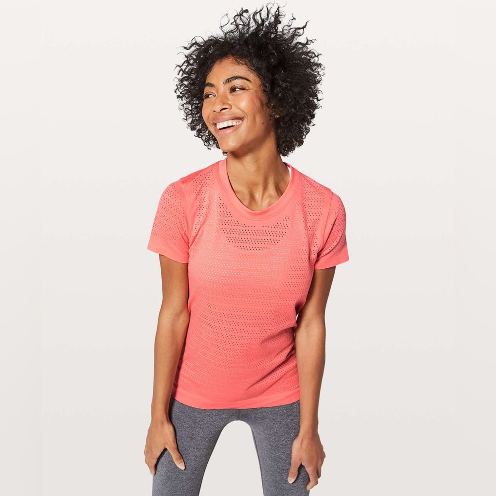 Lululemon Breeze By Short Sleeve - Light Coral